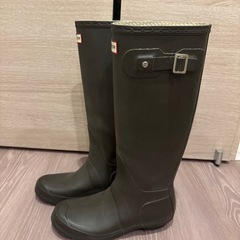 Hunter 長靴 ブラウンUK5 US 6M/7F EU38　の画像