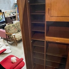 靴箱 靴収納 ラック 棚   玄関収納 鏡 ミラー 姿見 飾り棚 1109-018の画像