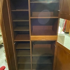 靴箱 靴収納 ラック 棚   玄関収納 鏡 ミラー 姿見 飾り棚 1109-018の画像