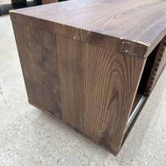 ★リユースのサカイ高崎店★TJ13338  テレビ台 茶 H45.5×D44×W122 クリーニング済みの画像