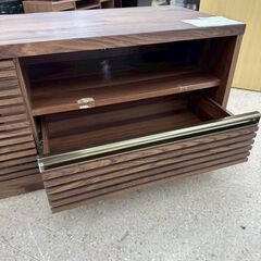 ★リユースのサカイ高崎店★TJ13338  テレビ台 茶 H45.5×D44×W122 クリーニング済みの画像