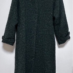 AZUL BY MOUSSY ラインツイードコート　グリーン　Mの画像