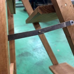 【7K09①】黒板付き木製ガーデンラックの画像