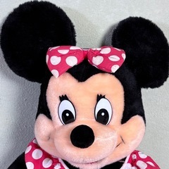 【東京ディズニーランド開園当時物】ミニーマウスぬいぐるみ 74cm/昭和レトロ/超れレアの画像