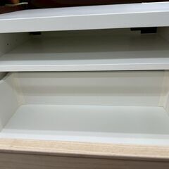 ★リユースのサカイ高崎店★TJ13340  テレビ台 白 H38.5×D42×W120 クリーニング済みの画像