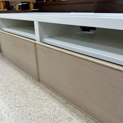 ★リユースのサカイ高崎店★TJ13340  テレビ台 白 H38.5×D42×W120 クリーニング済みの画像