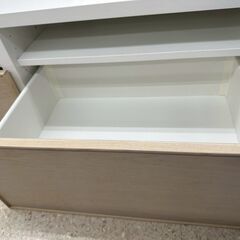 ★リユースのサカイ高崎店★TJ13340  テレビ台 白 H38.5×D42×W120 クリーニング済みの画像