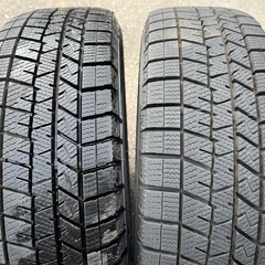 165/60/14 社外ホイール&ダンロップウインターマックス03 バリ山　エブリィワゴンなどにの画像