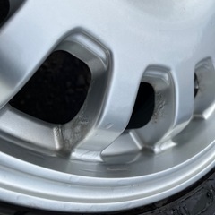 165/60/14 社外ホイール&ダンロップウインターマックス03 バリ山　エブリィワゴンなどにの画像