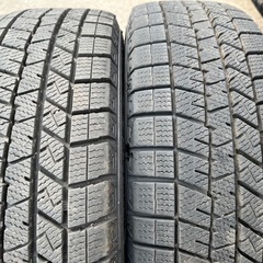 165/60/14 社外ホイール&ダンロップウインターマックス03 バリ山　エブリィワゴンなどにの画像