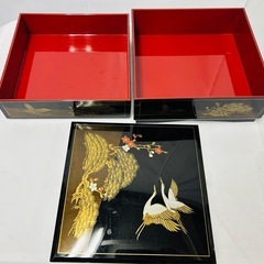 【無料】【引取限定】 漆器 二段重箱 お譲りします　2025/11/9〜の画像