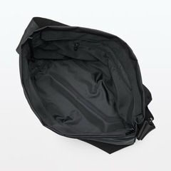 □ 無印 MUJI 太ベルトショルダーバッグ 黒 □の画像