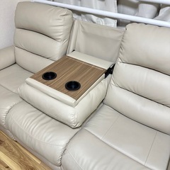 【美品】NITORI Nビリーバ 電動 リクライニング ソファ 3人掛けの画像