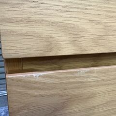 【11/29（土）限定！指定先へ送料無料でお届けします（墨田区、江東区、台東区）】無印良品 木製チェスト 4段 オーク材 突板の画像