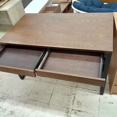 リユースのサカイ栃木店★ジモティ割あり★  テーブル ブラウン W120×D70×H73 クリーニング済み TC11510の画像