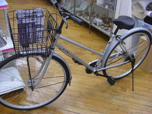（お買い上げありがとうございます★）あさひ自転車　２７インチ自転車　FU24-X-K-3　シルバー　　高く買取るゾウ八幡東店