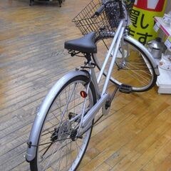 （1台限り★ジモティー特典あり★）あさひ自転車　２７インチ自転車　FU24-X-K-3　シルバー　　高く買取るゾウ八幡東店の画像