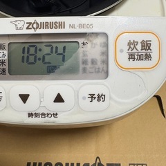マイコン炊飯ジャー 極め炊き NL-BE05 3合たき炊きの画像