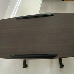リユースのサカイ栃木店★ジモティ割あり★  昇降テーブル ブラウン W70×D40×H70～ クリーニング済み TC11512の画像