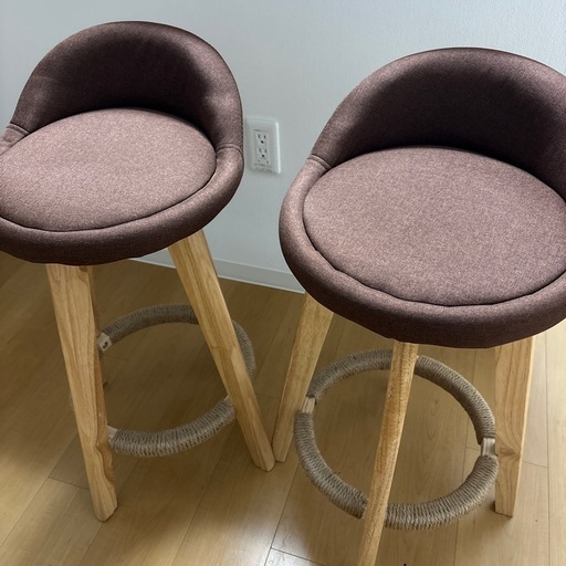 木製360度回転チェアー