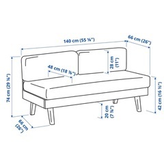 IKEA 2人掛けソファの画像