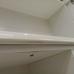 リユースのサカイ栃木店★ジモティ割あり★ NITORI 食器棚 ホワイト W80×D42×H200 クリーニング済み TC11515の画像