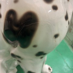 【7K09②】ダルメシアンの置物の画像