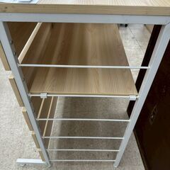 ★リユースのサカイ高崎店★TJ13352  キッチンカウンター クリーム H85.5×D40×W120 クリーニング済みの画像