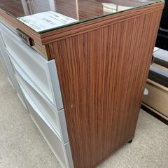 ★リユースのサカイ高崎店★TJ13353  カウンターボード 茶 H83×D45×W120 クリーニング済みの画像