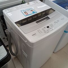 リユースのサカイ栃木店★ジモティ割あり★ AQUA 洗濯機 AQW-S45JBK 4.5kg 21年製 動作確認／クリーニング済み TC11518の画像