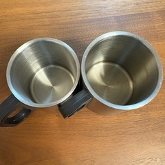 ステンレススチール マグカップ 2個セットの画像
