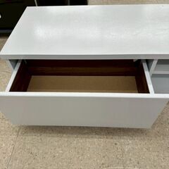 ★リユースのサカイ高崎店★TJ13357  テレビ台 白 H30×D39.5×W179.7 クリーニング済みの画像