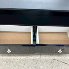 ★リユースのサカイ高崎店★TJ13358  テレビ台 黒 H43.5×D42.5×W100 クリーニング済みの画像