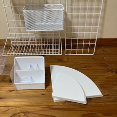 ワイヤー　ネット　カゴ　　収納の画像