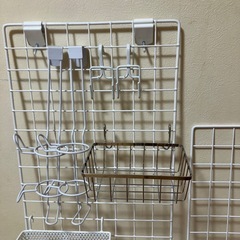 ワイヤー　ネット　カゴ　　収納の画像