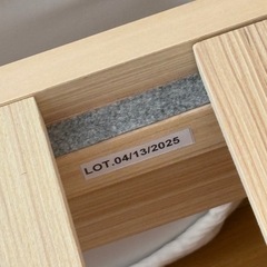 【無印良品】セミダブルベッドフレームとしっかり体を支えるスタンダードポケットコイル　の画像