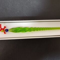 〇新品未使用、箱＆証明書付。ベネチア製の繊細麗しいガラスペン、いかがでしょうか？の画像