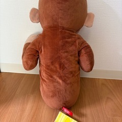 【New】 おさるのジョージ 超Bigサイズ　ぬいぐるみ 正規品の画像