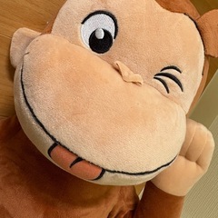 【New】 おさるのジョージ 超Bigサイズ　ぬいぐるみ 正規品の画像