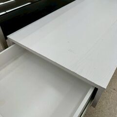★リユースのサカイ高崎店★TJ13365  ローテーブル 白 H30×D55.5×W105.5 クリーニング済みの画像
