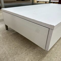 ★リユースのサカイ高崎店★TJ13365  ローテーブル 白 H30×D55.5×W105.5 クリーニング済みの画像