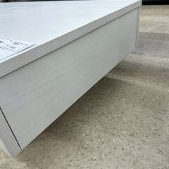 ★リユースのサカイ高崎店★TJ13365  ローテーブル 白 H30×D55.5×W105.5 クリーニング済みの画像