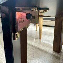 ★リユースのサカイ高崎店★TJ13367 (株)ニトリ テーブル 黒 H31×D60×W90 クリーニング済みの画像