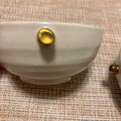 クリーム色　ボウル2個セットの画像