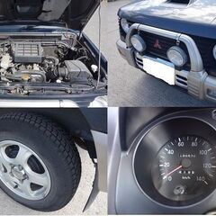 三菱　パジェロミニ660　VR-Ⅱ　4WD　ターボ車　フォグ　純正アルミ　AT車の画像