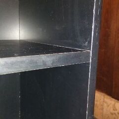 木製　カラーボックス　黒の画像