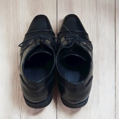 ビジネスシューズ 黒 25.5cm フォーマル 冠婚葬祭 仕事 面接 リクルート スーツ用 通勤 就活の画像
