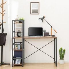 システムデスク ザッキー 110 SYSTEMDESK ZACKYE 110ブラウン 作業机・パソコンデスク・ワークデスク 展示品・アウトレットの画像