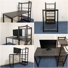 システムデスク ザッキー 110 SYSTEMDESK ZACKYE 110ブラウン 作業机・パソコンデスク・ワークデスク 展示品・アウトレットの画像