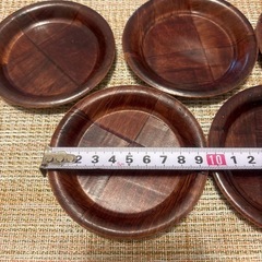 木製コースター 5枚セットの画像